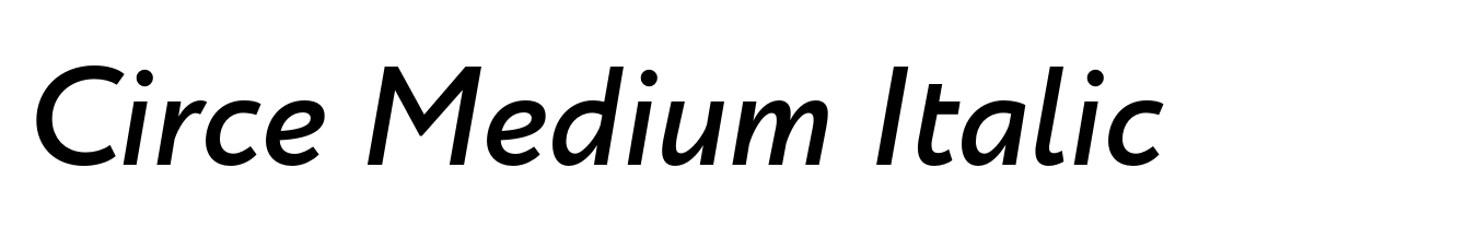 Circe Medium Italic